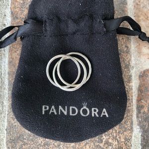Authentic Pandora Swirling Symmetry Ring
